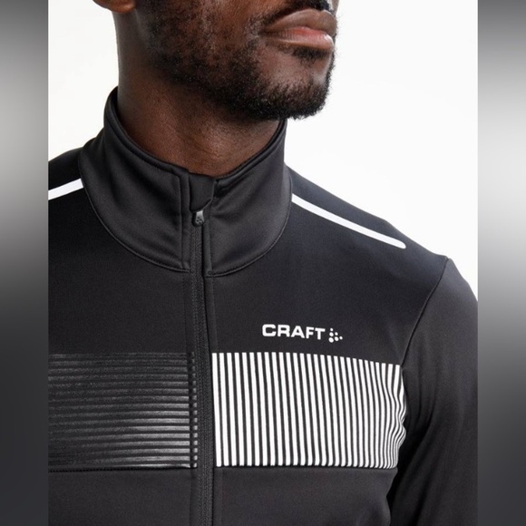 Craft Verve Glow Wayerproof Biking Jacket Black Sz S Bike Cycling Gear Tactic - Picture 16 of 16